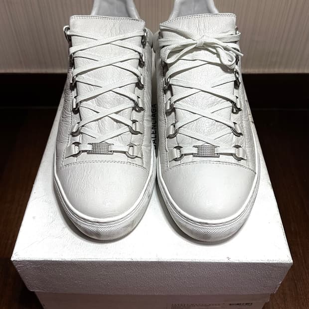 43) 발렌시아가 아레나 화이트 스니커즈 Balenciaga Arena