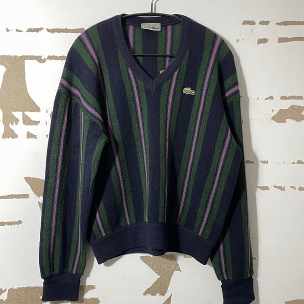90s 라코스테 스트라이프 니트