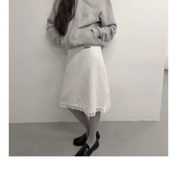 어텐즈 레이스 스커트