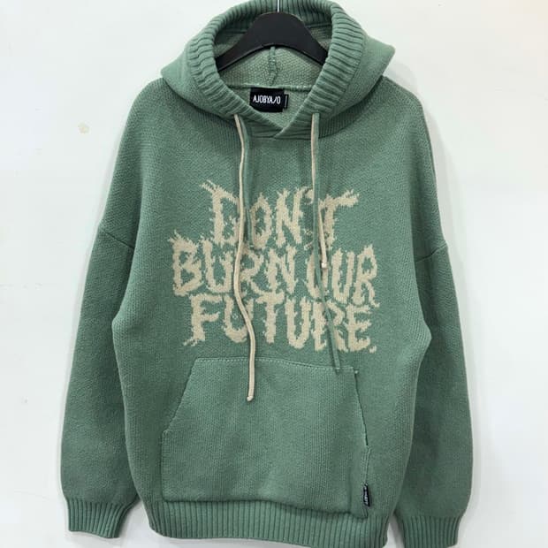 아조바이아조 민트 후드니트 