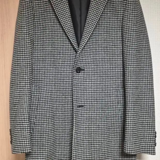 클럽모나코 남성 하운드체크 패턴 코트 M/M (100사이즈)