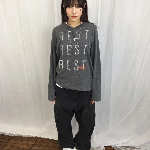 Past Present Graphic Long Sleeve