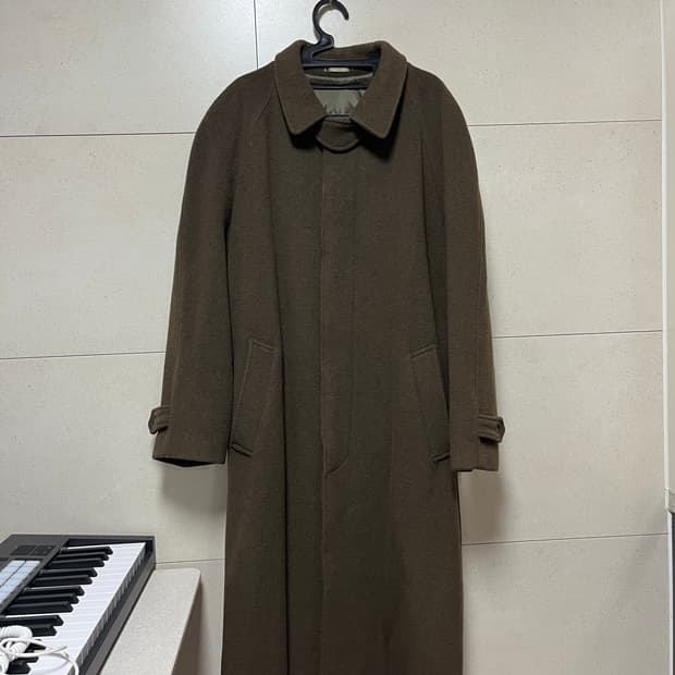밀리터리 오버코트 카키브라운