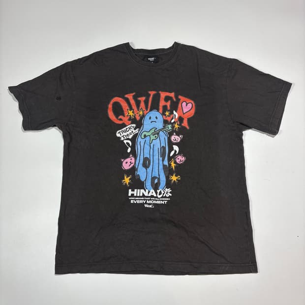 QWER 그래픽 반팔 티셔츠