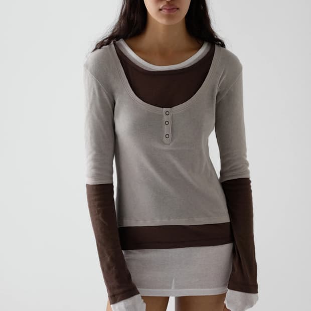 (S,M) 기마구아스 Gemma 제마 드레스/ 브라운