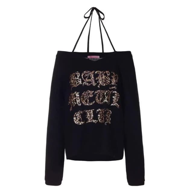 베메클 베이비메탈클럽 로고 스트링티 블랙