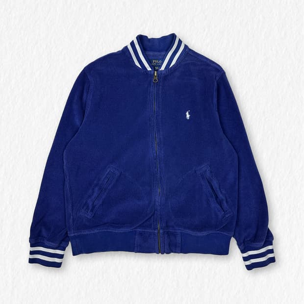 폴로 면 바시티 자켓