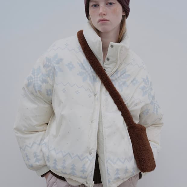 케즈 리버서블 클라우드 다운 패딩 크림