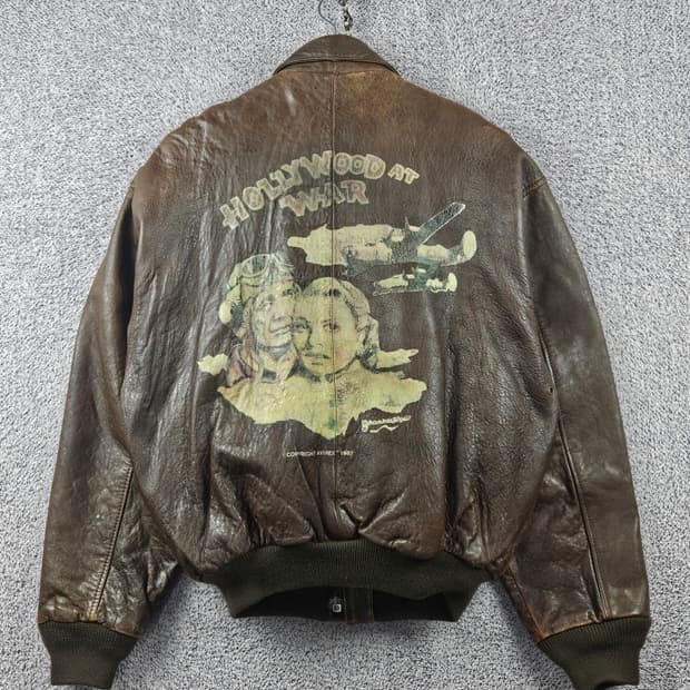 아비렉스 할리우드 엣 워 A-2 가죽 자켓 ( S ) / 11280