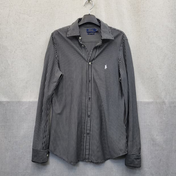 폴로 랄프로렌 스트라이프 셔츠 블랙