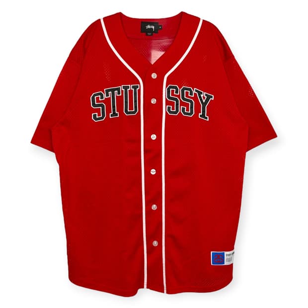 스투시 야구 저지 셔츠
