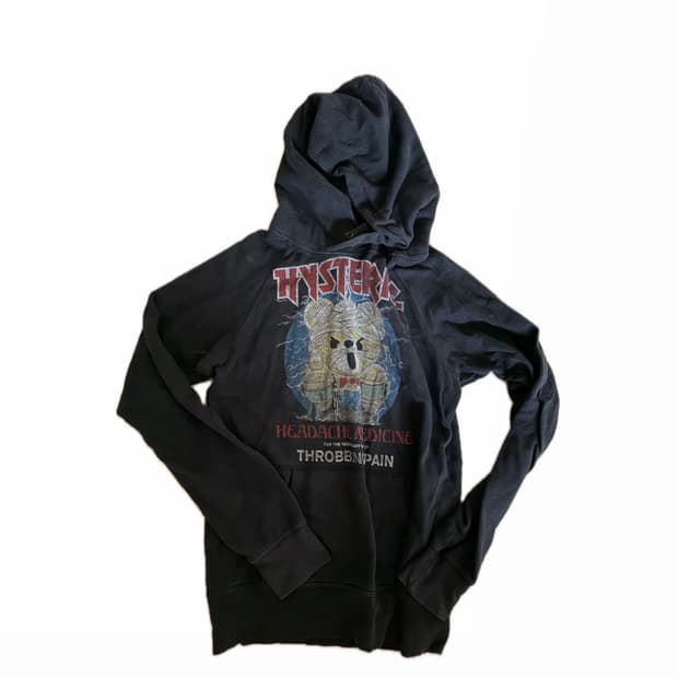 히스테릭글래머 퍽베어 후드티