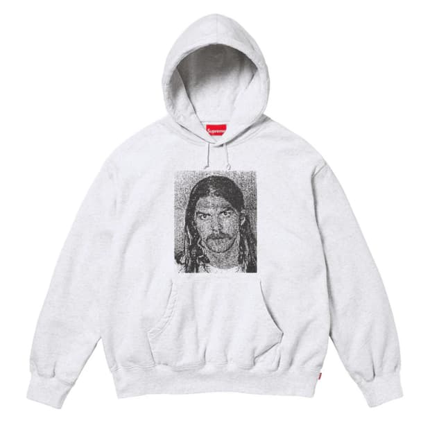 슈프림 x 대쉬 스노우 후드 스웨트셔츠 애쉬 그레이