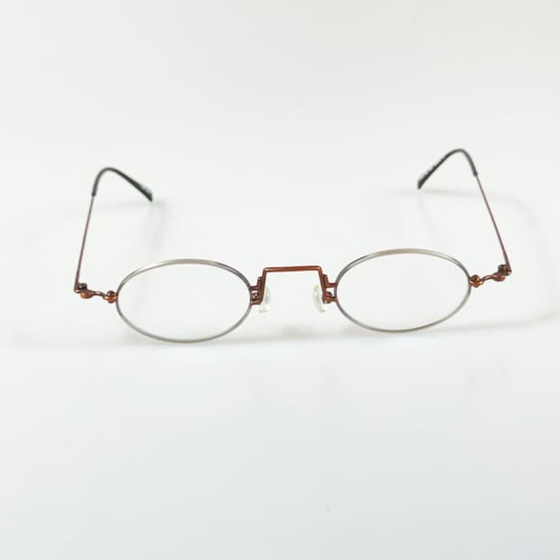 90s VISTAN 투톤 슬림 오벌 와이어 빈티지 안경