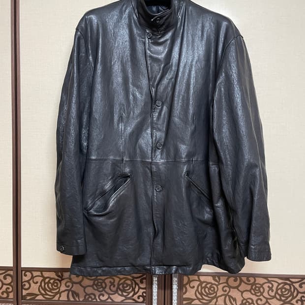 유스 워시드 레더 자켓