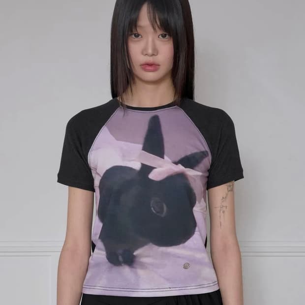 (새상품) 플레어업 버니 반팔티셔츠 bunny T-Shirt