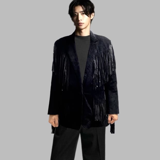 Neutral Trritory 원버튼 프린즈 소가죽 블레이저