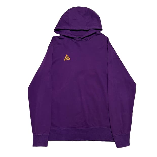 XL 나이키 acg 로고 퍼플 후드티