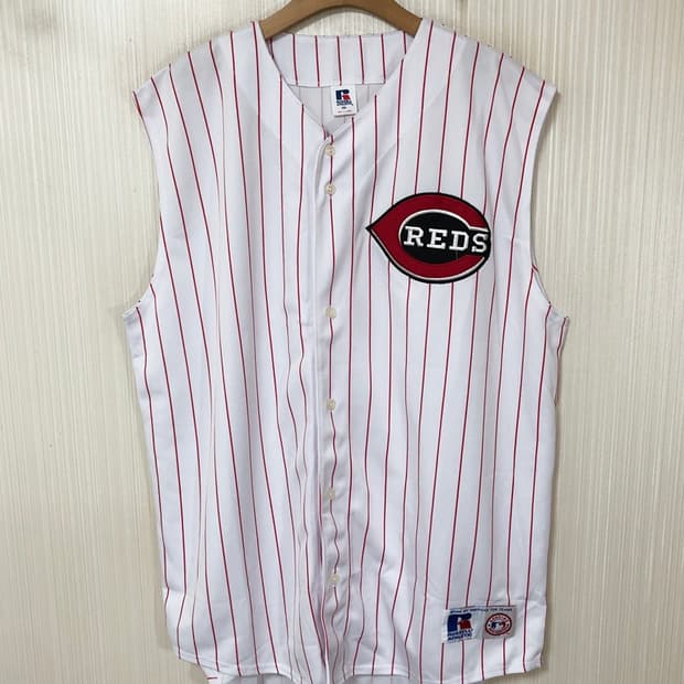 MLB 러셀어슬레틱 신시네티레즈 올드유니폼/홈져지 XXL
