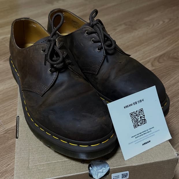 닥터마틴 1461 다크브라운 크레이지 호스 280mm