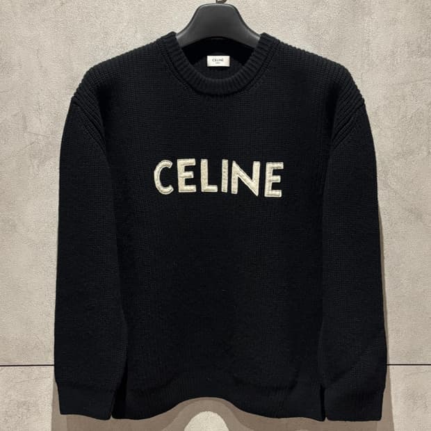 A+ / S (100~103) 셀린느 리브드 울 니트 블랙