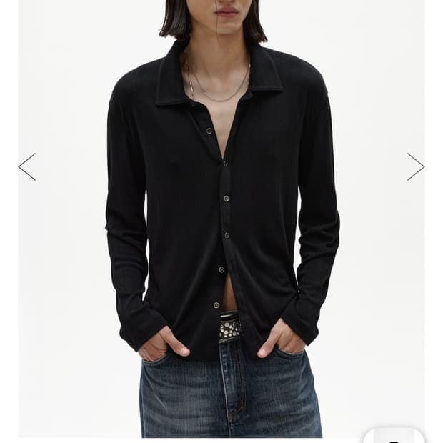 엘무드 로렌 라운지 셔츠 블랙