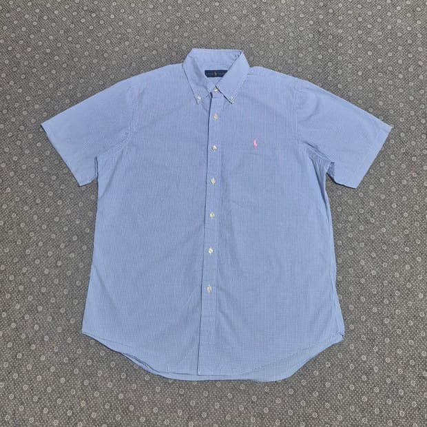 [L]폴로 스카이블루 체크 -514