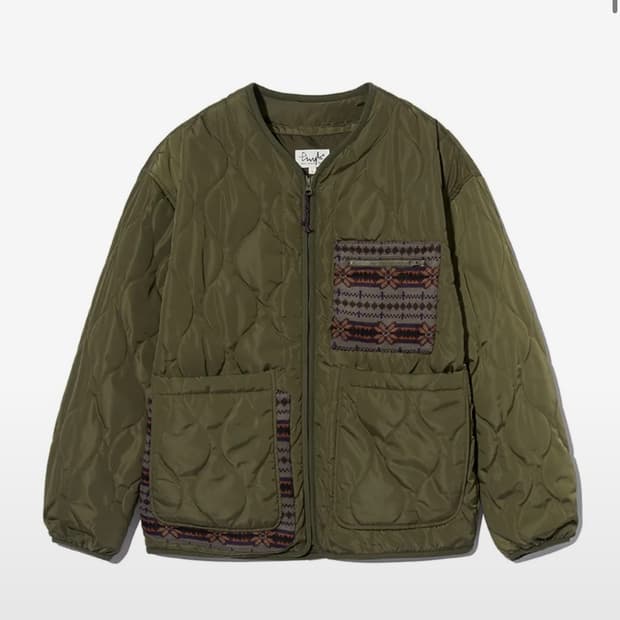 피지컬 디파트먼트 니트믹스 투웨이 포켓 퀄팅자켓, 경량패딩(L )