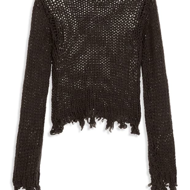 [OPEN YY] Distressed Crop Knit