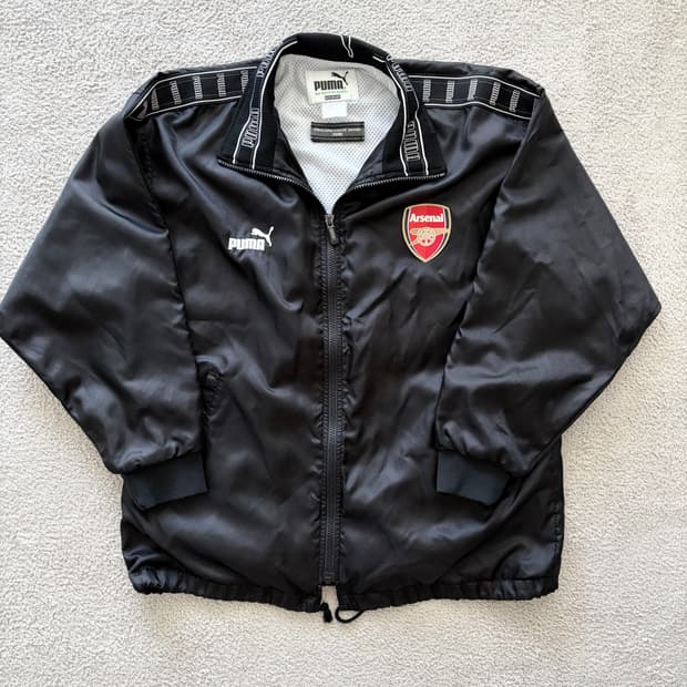 90‘s 푸마 올드스쿨 바람막이 아스날 커스텀