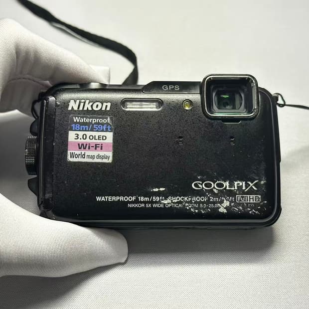 니콘쿨픽스 aw110 aw100블랙 빈티지 디카