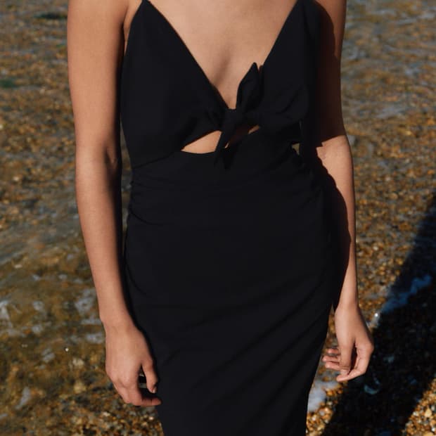 ZARA 자라 컷아웃 롱 원피스