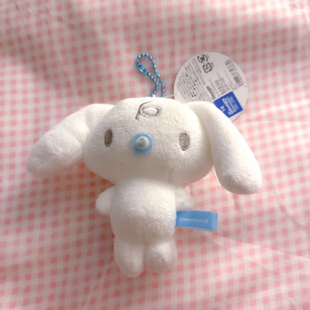 산리오 시나모롤 밀크 마스코트 인형 키링