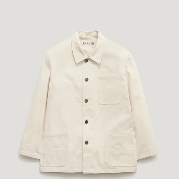 새상품)파르벵 farven 헤링본 워크 자켓 아이보리