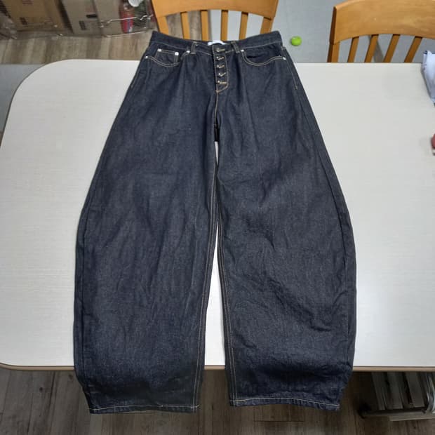 32 BY THE STAR Kor 생지 벌룬데님 블랙 32-383