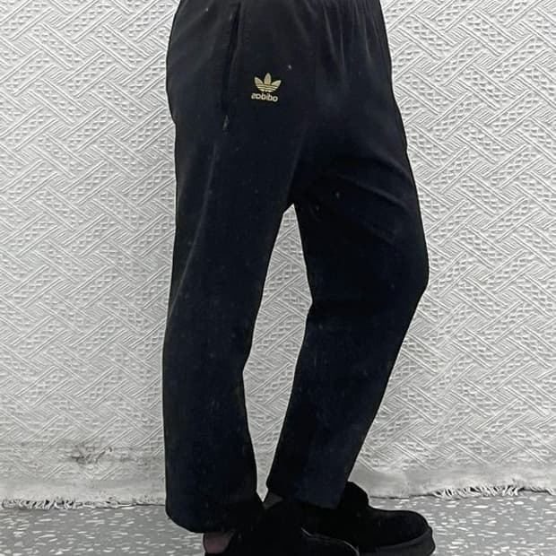아디다스 흑탭 레트로 빈티지 져지 트랙팬츠 95 C10809