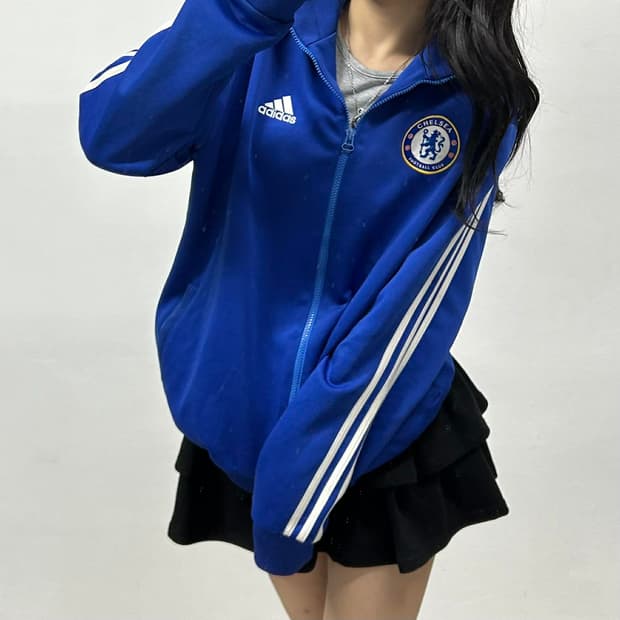 아디다스 첼시 유니폼 맨즈라인 트랙탑 희귀져지(XL)