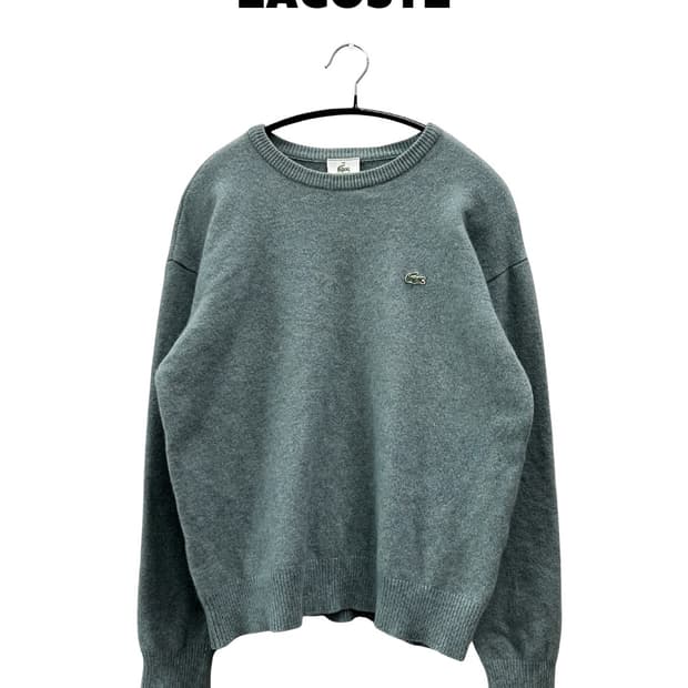 라코스테 울 라운드 니트 민트그린