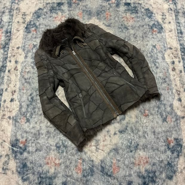 Tornado mart 00s patchwork trimming fur 