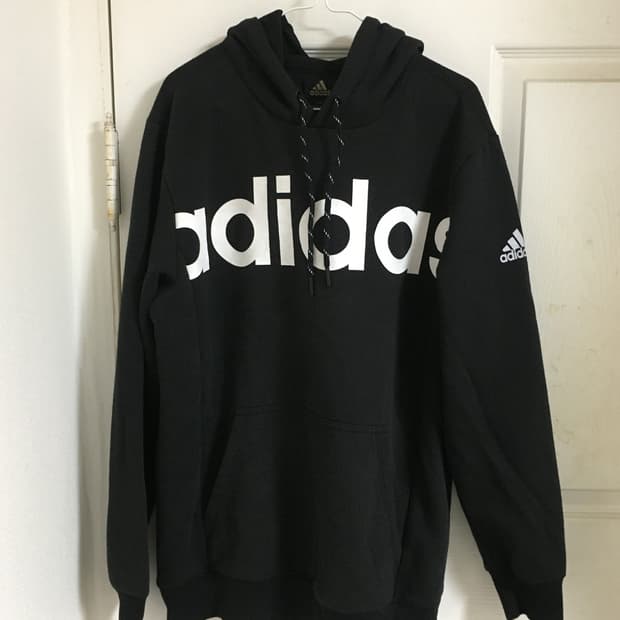 아디다스 빅로고 후드티
