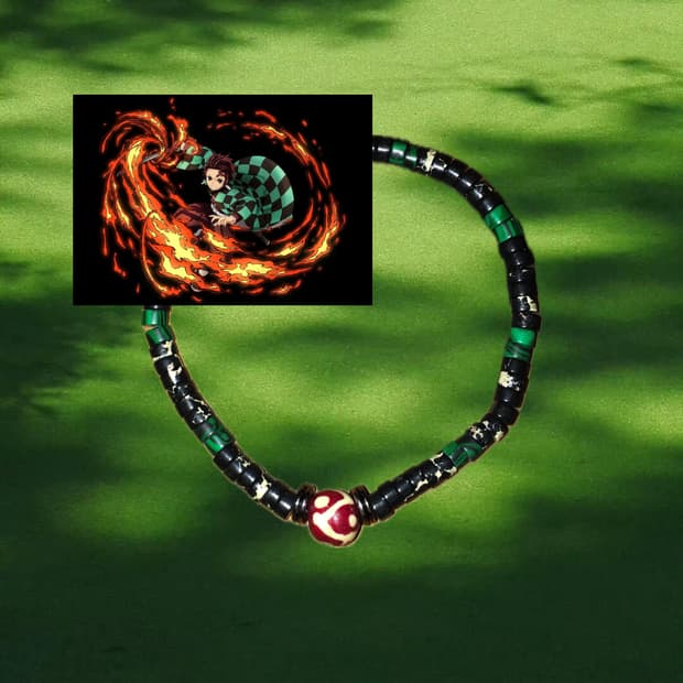 tanjiro kamado bracelet