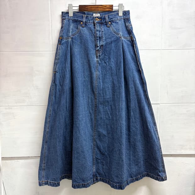 RODEO CROWNS 로데오 크라운드 웨스턴 롱 데님 스커트 