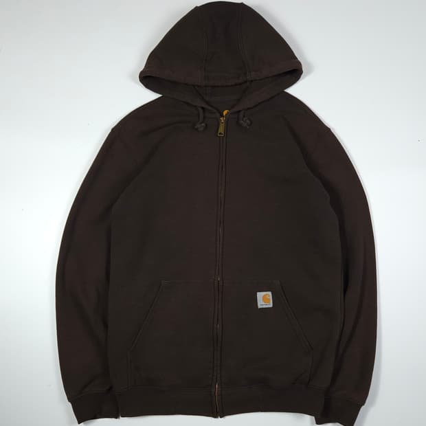 칼하트 후드집업 다크브라운
