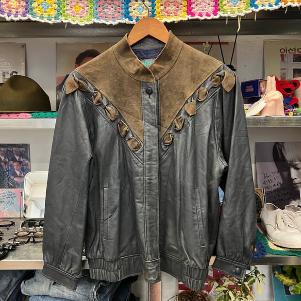 Vintage Pilota Leather & Suede Jacket