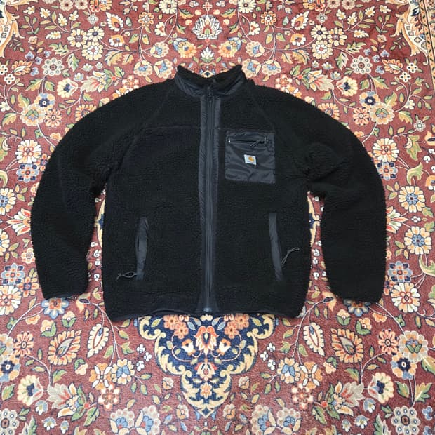 칼하트 프린티스 라이너 헤비 플리스 자켓 M - 블랙