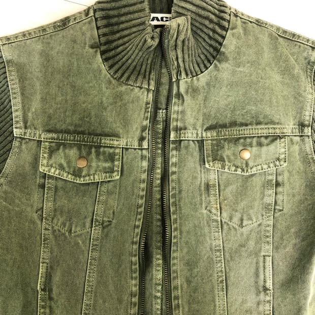 BLACKUP Zipup olive  jacket