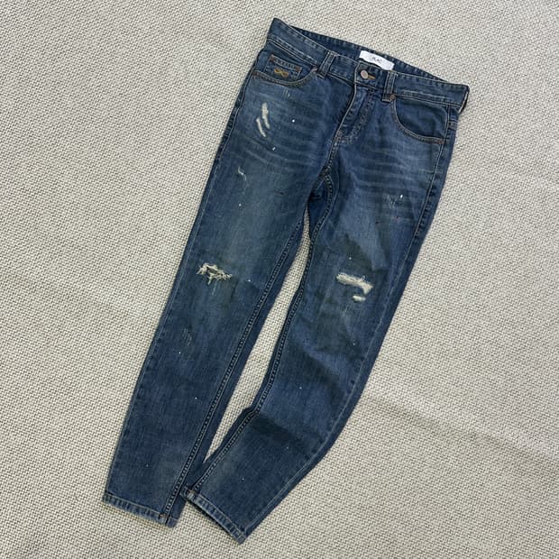 30 플랙 빈티지 워싱 데님 0403D