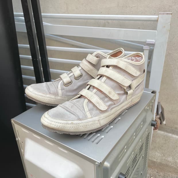 훕데두 00s 그런지 레더 스트랩 슈즈