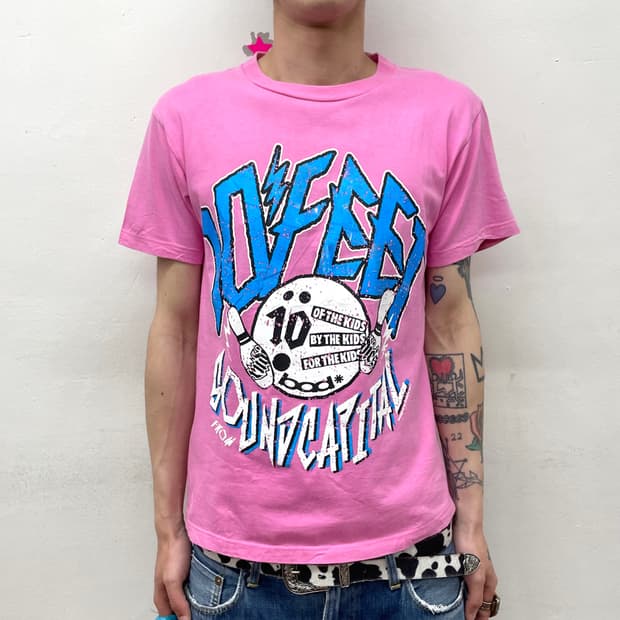 Bowling bound pink t-shirt 