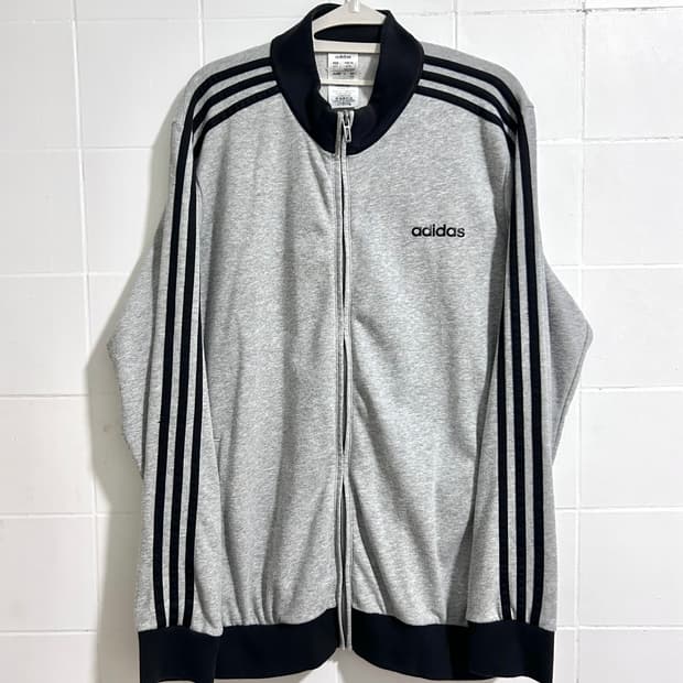 아디다스 회검 코튼져지 xl